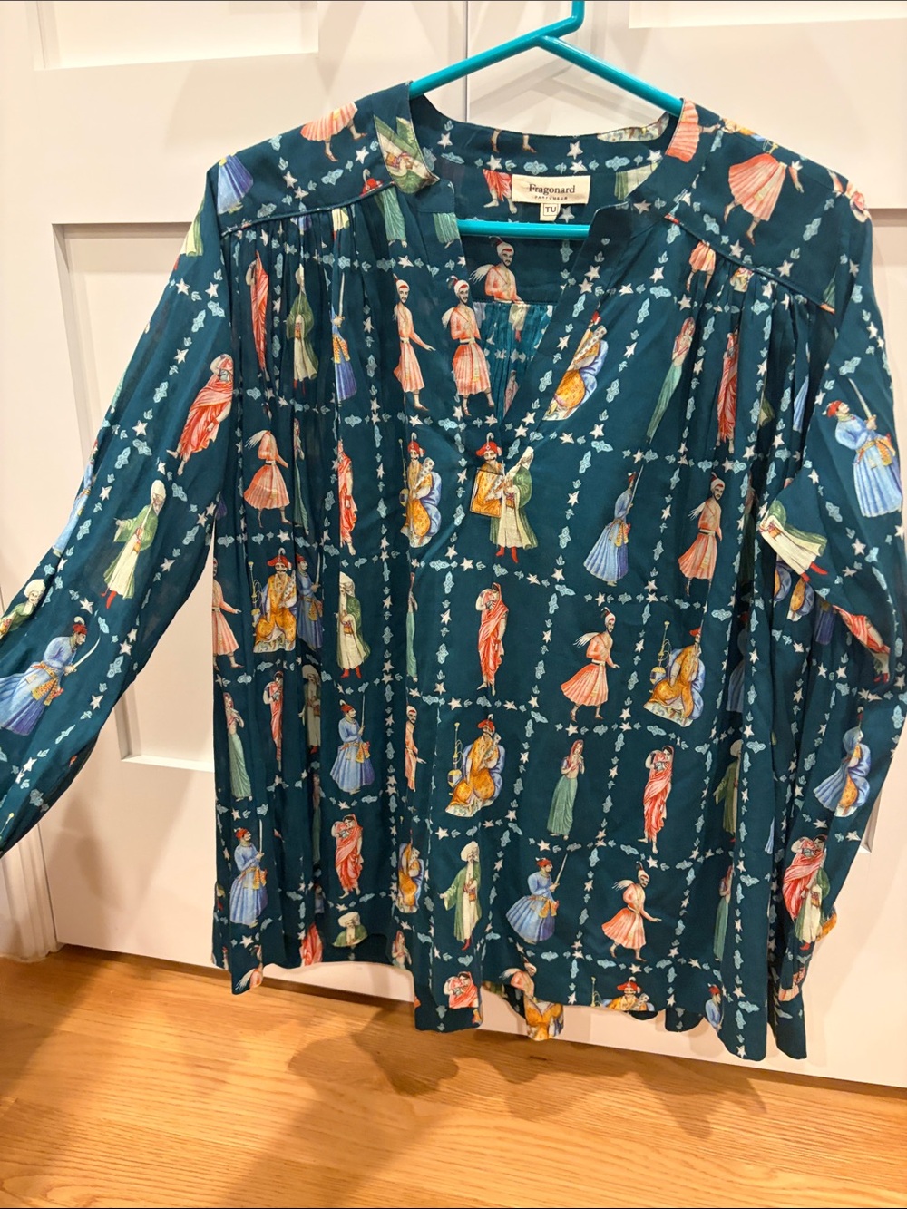 Fragonard Turquoise Blouse